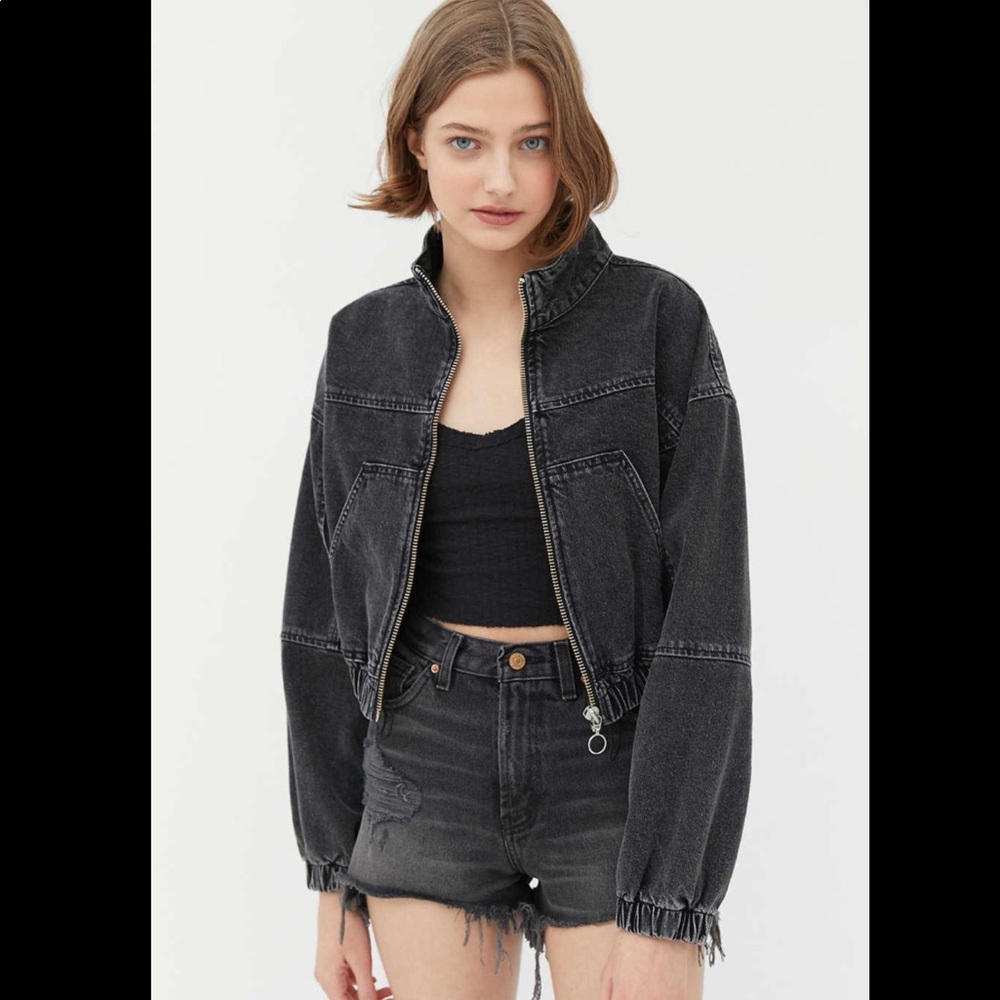 Urban Outfitters BDG Denim Utility Bomber Jacket